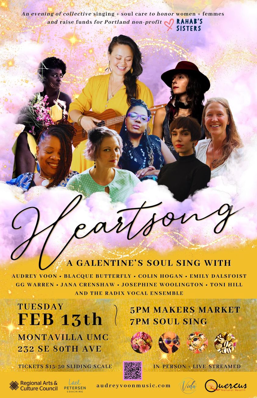 Heartsong Galentine's Day event with live music and local vendors