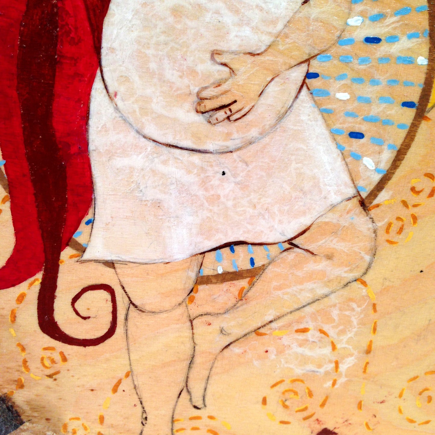 Detail of Belly Dance painting by Lea K. Tawd