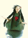 Thyme - OOAK art doll - 5.5" tall