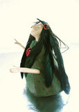 Thyme - OOAK art doll - 5.5" tall
