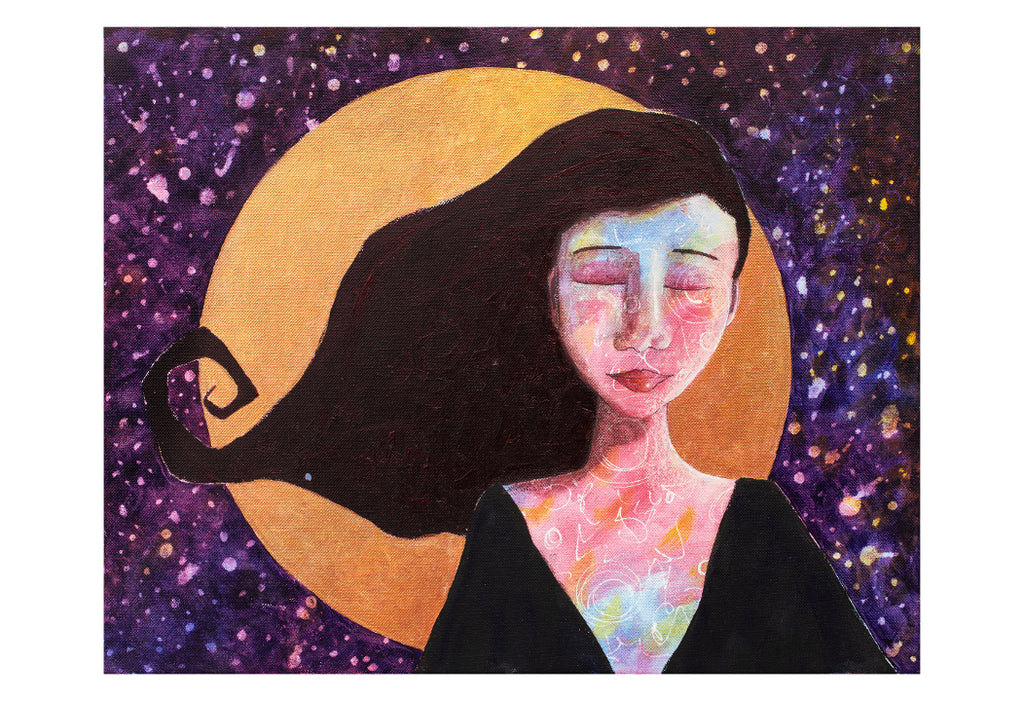 full moon goddess limited edition giclee print